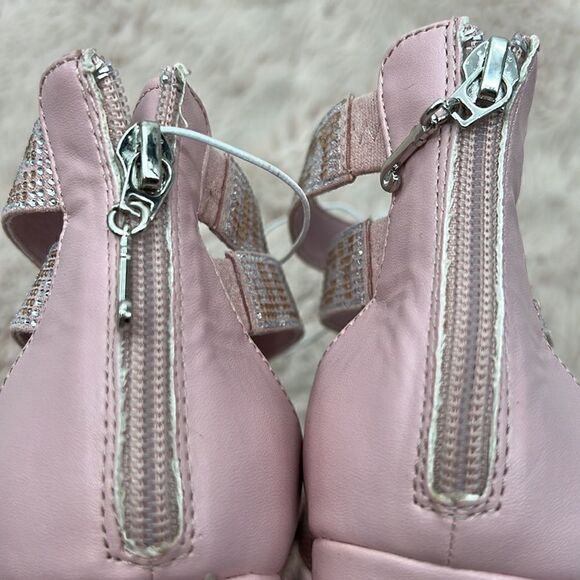 Juicy Couture blush Macarena strappy blocked heel sandals - Picture 9 of 11